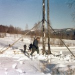 Stolpresning i Borra, Gräsmark 1980