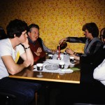 Jan-Erik Nilsson, Sven-Olov Olsson, Kerstin Nilsson, julkaffe Sunne elverk, 1983