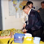 Erik Hertzberg avtackas av Sunne elverk 1996