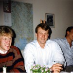 Lars Olsson, Per-Erik Bengtsson, Conny Olsson. 100-års kalaset Sunne elverk 1996