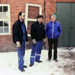 Kenneth Örnborg, Lill-Gunnar Olsson, Gunnar Johansson. Kraftstationen Bäck, Sunne 1991