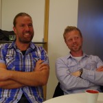 Lars Skoglund Sweco och Christian Bäcklund Kraftteamet på Swecos Afterwork med tema Laserscanning och dokumentation 2015