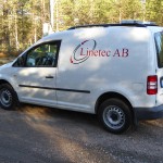 Linetec AB, ett företag som sätter ut alla el- tele- och fiberledningar samt ledningar längs järnvägar i norra halvan av Sverige. Gällivare 2015