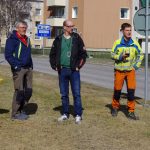 Ola Saari, Peter Åkerlund och Fredrik Hugosson på uppstartsmöte i Jokkmokk 2017