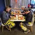 Lunch på Bergvik med Peter Nordström, Casper Lomarker, Sten-Olov Johansson och Magnus Friberg. Karlstads El- och Stadsnät AB 2021